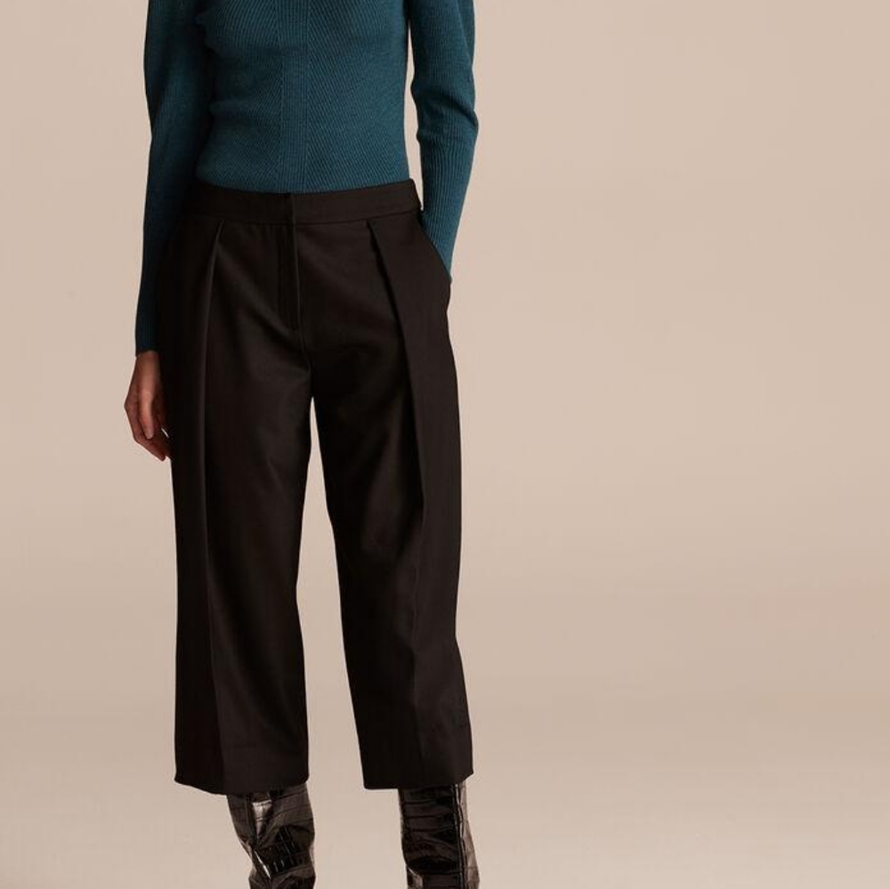 Rebecca Taylor Ultra Crop Pants, size 4, black NWT